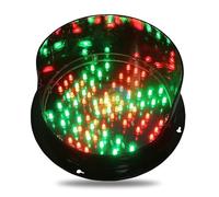 DONGXIAO PC Waterproof LED Traffic Light For Garage,Strobe Light,DC12V,DC24V,200mm(8 Inch) Red Cross Green Arrow Traffic Light,Road, Marina, Decoration And So On.(Model 200 24V)