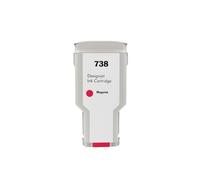 DONGXINGCUNZG Compatible Ink Cartridge HP738 738 INK 676M6A 676M7A 676M8A 498N8A Premium Color Inkjet For DesignJet T950 T850 Printer(1pcs M-300ML)