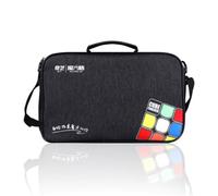 DONGXINGWEI QIYI Shoulder Bag Handbag Hand Bag for Speed Competition Magic Cube Timer, Cubes, Mat, Puzzle Accessories Storage Collection, Black, M, Classic