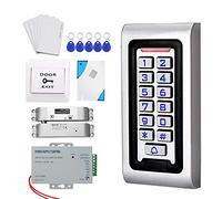 Dongyang 125KHz Full Complete RFID Door Lock Access Control System+Power Supply+Electric Drop Bolt Lock+Door Exit Button+Bell+10pcs ID Cards Keys