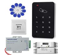 Dongyang RFID Keypad Door Access Control System Kit Door Lock with Electric NC Bolt + Power Supply + 10pcs Key Fobs Complete Set