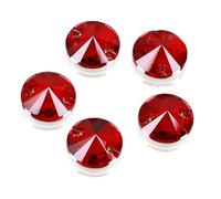 DONGZHOU Flatback Sew On Rhinestones，12mm Round Shape Sewing Stone with Holes Crystal Clothing Accessories for Clothes,Shoes,Garments,DIY Crafts,Siam