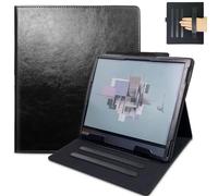 DONGZHU Case for Boox Note Air 4C/3C/3/2/2 Plus - PU Leather Tablet Case with Wrist Strap/Pen Holder and Auto Sleep/Wake Function (Black)