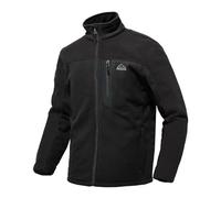 donhobo Mens Fleece Jackets Full Zip Lightweight Casual Jacket with Pockets Stand Collar Outdoor Winter Coat for Walking Hiking Fishing Camping