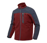donhobo Mens Fleece Jackets Full Zip Lightweight Casual Jacket with Pockets Stand Collar Outdoor Winter Coat for Walking Hiking Fishing Camping