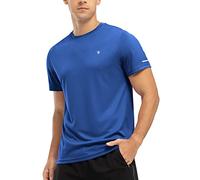 donhobo Men's UPF 50+ Rash Guards,Men's Activewear Polos Running T-Shirts,Mens Swimming Summer Top Short Sleeve Rash Swim Vest Swimwear Quick Dry Golf Gym Top Navy S