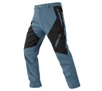 donhobo Men's Waterproof Trousers Softshell Fleece Lined Outdoor Walking Warm Thicken Hiking Ski Pants with Zip Pockets