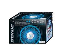 Donic coach P40+, cell-free, 120 table tennis balls in box, white