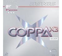 Donic Coppa X3 Silver Table Tennis Rubber (Red, 1.8 mm)