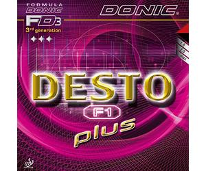 Donic Desto F1 Plus Table Tennis Rubber (Black, Max)