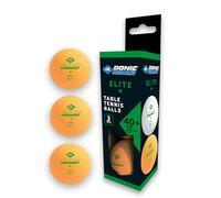Donic-Schildkröt 1-Star Elite Table Tennis Ball, Poly 40+ Quality, 3 Pieces in a Box, Orange