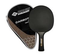 Donic-Schildkröt 100% Carbon Table Tennis Bat CarboTec 7000 Includes Racket Bag One Piece Construction Black