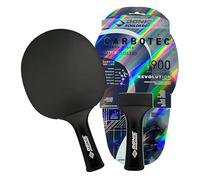 Donic-Schildkröt 100% Carbon Table Tennis Bat CarboTec 7000 Includes Racket Bag One Piece Construction Black