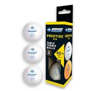 Donic-Schildkröt 2-Star Prestige Table Tennis Ball, Poly 40+ Quality, 3 Pieces in a Box, White, 608328