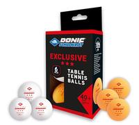 Donic Schildkrot 3-star Elite Poly 40+ Ball - 6 Pack Colour: White, Size: One Size