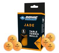 Donic-Schildkröt Jade Table Tennis Balls, 40 mm, Orange, 6 Pieces, 618378