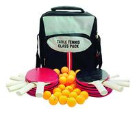 Donic Schildkrot Class Pack 14 Reversed out Bats and 30 Training Balls with Bag Pack-14 Pimpled, Black/Red, 1.5mm