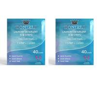 DONIELI Eco Friendly Laundry Detergent Strips, UK Made Bio Washing Sheets, Lavender Fragrance, Super Concentrated, Plastic Free, 100% Recyclable (Pack of 2)