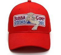 Doniya Fitness Bubba Gump Baseball Cap, Shrimp Co. Embroidered Logo, Forest Gump Casual Sports Hat, Available in Red and Black, (UK, Alpha, One Size, Red)