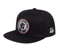 Doniya Fitness California Valley Snapback Baseball Cap, Embroidered Logo, Various, Adjustable Fit, Cotton (UK, Alpha, One Size, Black)