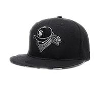 Doniya Fitness Urban Ninja Hip Hop Warrior Cap, Embroidered Baseball Cap Hat, Adjustable, Streetwear (UK, Alpha, One Size, Black)