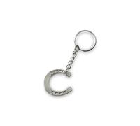 DonJordi Keyring Horseshoe - The Lucky Charm for All Riders and Horse Lovers, silver, One Size