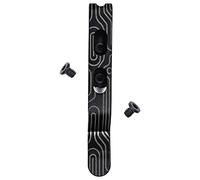 Donk! Pocket Clip for All Leatherman Free Series Multitools | P2, P4, T2, T4, K2, K4 | Titanium TC4 - Natural | Titanium Screws | 5 Custom Designs - Black (Norwegian Wood Dark)