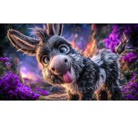 donkey 1000 Piece Adult Jigsaws - Recycled Paper Great Gift Idea Wall Decoration & Activity 38x52/1000pcs