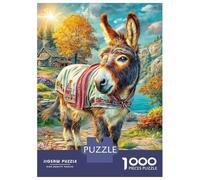 Donkey 1000 Piece Impossible Puzzle for Adults - Challenging Jigsaw Puzzles, Family Activity & Game Gift 70x50cm/1000pcs