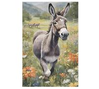 Donkey 1000 Piece Wooden Jigsaw Puzzles for Adults & Kids - Puzzle for Teens 78×53cm