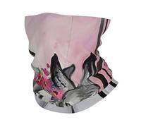 Donkey And Flower Print Neck Warmer Ultra-Soft, Stretchy Neck Gaiter Winter Neck Gaiter Warmer For Menand Women