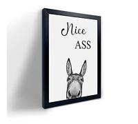 Donkey Animal Prints Toilet Room Decor,Nice Ass Quotes Bathroom Sign, Funny Bathroom Decor Bathroom Signs, Funny Bathroom Wall Art, Bathroom Decor Poster, Toilet Art, Guest Bathroom Wall Decor