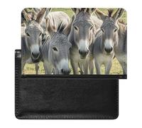 Donkey Animals Passport Holder ID Card Protector Case Holder Travel Pack Unisex-adult Waterproof Passport