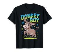 Donkey Boy Mens Funny Cartoon HEE-Haw Farm Birthday Party T-Shirt
