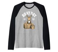 Donkey Bray Day Farm Animal Raglan Baseball Tee