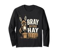 Donkey Bray Hay Farm Animal Long Sleeve T-Shirt