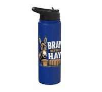 Donkey Bray Hay Farm Animal Stainless Steel Insulated Water Bottle