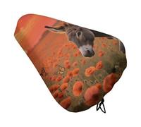 Donkey & Butterflie Bike Seat Cover Waterproof Oxford Fabric, Universal Adjustable Bicycle Saddle Cover with Drawstring Easy Install Protective Rain Dust Covers for Women Men