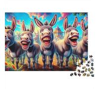 Donkey Cart Scene 1000 Piece Jigsaw Puzzle Highly Playable Puzzle Recycled Cardboard, Challenging Puzzle for Adults 52x38cm/1000pcs
