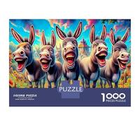 Donkey Cart Scene 1000 Piece Jigsaw Puzzle - Logical Thinking Game - High Grade Paper 52x38cm/1000pcs
