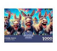 Donkey Cart SceneJigsaw Puzzles for Adults A 1000-Piece (Advanced) Assortment of Challenging Educational Games - An Enriching And Thought-Provoking Gift for Adults And Kids Age 12 Years And Up 38x26c