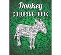 Donkey Coloring Book: Cute Donkey Coloring Book for Adults - 40 Mandala Style Donkey Illustrations to Release Stress, Donkey Gifts for Women