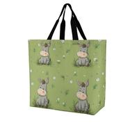 Donkey Daisy Floral Grocery Bag Shoulder Shopping Tote Bags