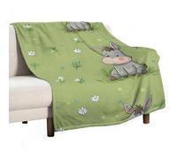 Donkey Daisy Floral Throw Blanket Flannel for Couch 40"x60"