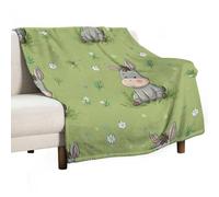 Donkey Daisy Floral Throw Blanket Flannel for Couch 50"x60"