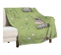 Donkey Daisy Floral Throw Blanket Flannel for Couch 50"x70"