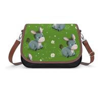 Donkey Daisy Small Cross Body Bag Women Handbag Purse Shoulder Bags with Removable Strap