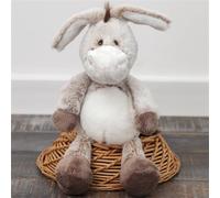 Donkey Doll, Trotro The Little Donkey, Standing Cuddly Toy Donkey, Cute Hanging Donkey Doll, Lifelike Soft Toy Made of Soft Plush for Cuddling and Playing (32 cm, Brown)