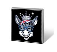 Donkey England Flag Funny Lapel Tie Pin Buttons Brooch Badge Pin Clothes Hat Accessories for Men Women