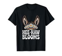 Donkey Flower HEE-HAW Blooms Retro T-Shirt